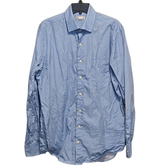Peter Millar Mens Dress button down shirt sz L - Picture 1 of 9